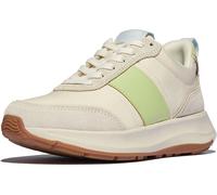 Fitflop Damen F-Mode Flow Fabric/Suede/Leather Flatform Sneakers Sneaker, Lime, 39 EU