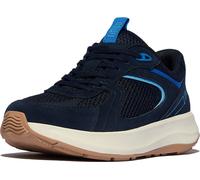 FitFlop Damen Sneakers F-Mode Flow Suede/Mesh/Leather Flatform IV7 Midnight Navy/Bondi Blue-38