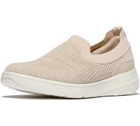 FitFlop Damen Sneakers Super-Q Knit Slip-Ons JI1 Stone Beige/Platino-37