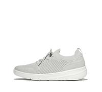 FitFlop Damen Super-q Knit Slip-on Laced Sneaker, Arctic Grey Silver, 43 EU