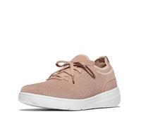 Fitflop Damen Super-q Knit Slip-on Laced Sneakers Sneaker, beige, 39 EU