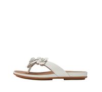 Fitflop Damen Zehentrenner GRACIE FLOWER LEATHER urban white, Größe:42 EU