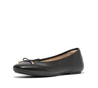 Fitflop DELICATO Bow Soft Leather Ballet Flats Black
