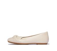 Fitflop Delicato Damen-Ballerinas aus weichem Leder, flach, beige, 39 EU