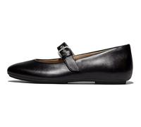 Fitflop Delicato Leder Damen Schuhe All Black Schmale Passform EU 40,5 / UK 7