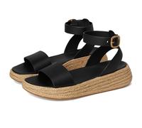 Fitflop Espadrille Flatform Sandalen, Schwarz, 36 EU