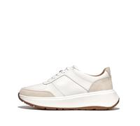 Fitflop F-Mode Damen-Sneaker aus Leder/Wildleder, flache Form, Urban White, 38.5 EU
