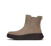 Chelseaboots FITFLOP "F-MODE", Damen, Gr. 37, grau (taupe), Veloursleder, Elastischer Einsatz, casual, Schuhe, Chunky Boots mit Plateausohle (95137421-37) taupe