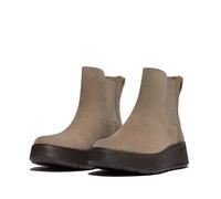Fitflop F-Mode Damen Wildleder Flatform Chelsea Boots, Taupe, 42 EU, taupe, 43 EU
