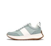 Fitflop Damen F-Mode Flow Fabric/Suede/Leather Flatform Sneakers Schuh, Mintblau-Mix, 36 EU