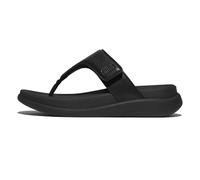 Fitflop Damen F-Mode Go Adjustable Flatform Toe-Post Sandale, Schwarz, 41 EU