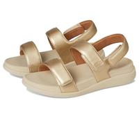 Fitflop Damen F-Mode Go Adjustable Flatform Back-Strap Sandale, Platin, 42 EU