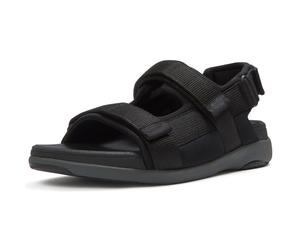 Fitflop F-Mode Go Polyester Herren schwarze Sandalen EU 47.5 / UK 12