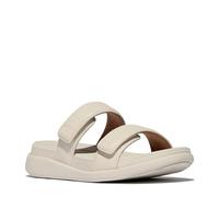 Fitflop Damen Schiebe-Sandalen F-Mode Go Adjustable Flatform Two-bar Beige Größe 39