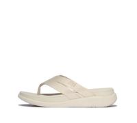 Fitflop F-Mode Go Webbing Flatform Riemchen Zehentrenner für Damen, beige, 42 EU