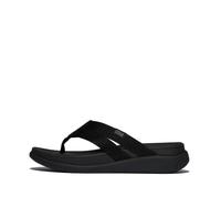 Fitflop Damen F-Mode Go Webbing Flatform Strappy Flip-Flops Flipflop, Schwarz, 37 EU
