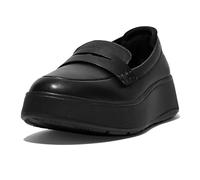 Fitflop F-Mode Leather Flatform Penny Loafers All Black (Size: 38) All Black 38