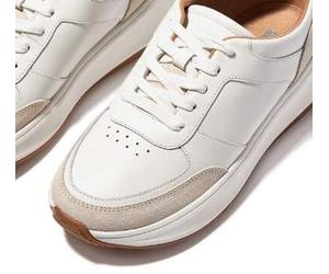 Fitflop F-Mode Leather - urban white Weiß - Gr. - 38