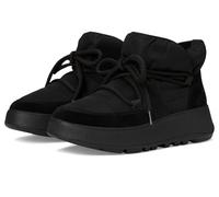 Fitflop F-Mode W/Resistant Biofleece Mesh Flatform BootiesShoe, Schwarz, 39 EU