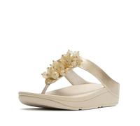Fitflop Fino Bead Cluster Toe Post Sandalen EU 41 Platino