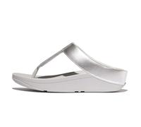 Fitflop Fino Glitterdust Metallic Zehensteg-Sandalen für Damen, silber, 39 EU