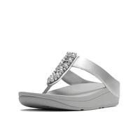 Fitflop Fino Toe-Post Polyurethan Damen Silber Sandalen EU 37 / UK 4