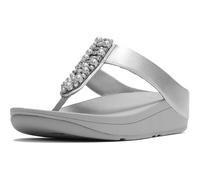 Fitflop Fino Toe-Post Polyurethan Damen Silber Sandalen EU 39/UK 6