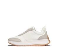 FitFlop F-Mode Flow Suede Damen Schuhe weiß grau - 37