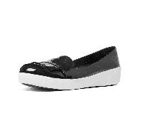 Fitflop Fringey Sneaker Loafer Black Schwarz - Gr. - 38