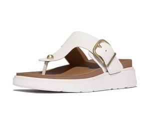 Fitflop Gen-FF Zehentrenner Leder Damen Urban Weiß Sandalen EU 39/UK 6