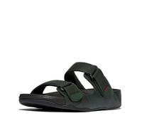 Fitflop Gogh Moc Slide in LeatherSlide Herren-Sandalen, dunkelgrün, 8 UK Wide