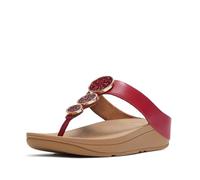 Fitflop Halo Bead Circle Metallic Toe Post Sandalen EU 40 Burnt Berry