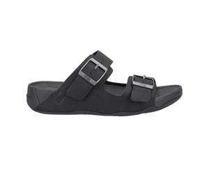 FitFlop - Herren Badesandale "Gogh Moc", Leder (Schwarz) EU 40,5 / UK 7
