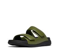 Fitflop Herren F-mode Go Mens Adjustable Two-bar Slides Schiebe-Sandalen, Laubgrün, 45.5 EU