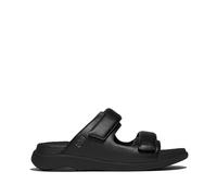 Fitflop Herren F-Mode Go Adjustable Two Bar Slides Sandalen, Schwarz, 42 EU