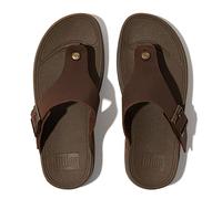 Fitflop Herren Trakk Ii Herren-zehensandalen Aus Leder Mit Schnalle Sandale, Schokobraun, 39 EU