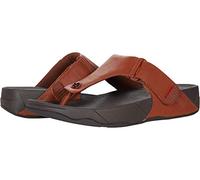 Fitflop Herren Trakk Ii Toe Post-Leather Sandalen, Brown (Dark Tan), 42 EU