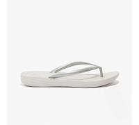 Fitflop Iqushion Damen Ergonomische Zehensteg Flip-Flops Silber EU 38 / UK 5