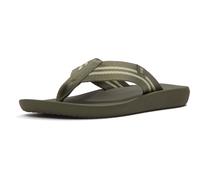 Fitflop iQushion Polyester Herren Flip-Flops in Dunkeloliven/Salbeigrün EU 44.5 / UK 10