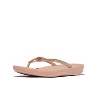 Fitflop Iqushion Sparkle Damen-Flip-Flop-Sandalen, Steinbeige, Beige (Classic Beige), 38 EU