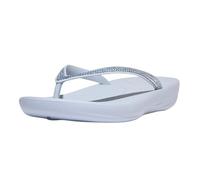 Fitflop Iqushion Sparkle Damen-Flip-Flop-Sandalen, Steinbeige, Skywash Blue, 37 EU