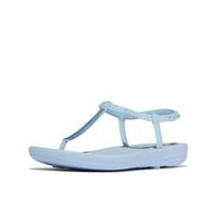 FitFlop™ iQushion™ Splash Sparkle Zehensteg-Sandalen für Damen | High-Rebound-Zwischensohle mit Aufprallkissen und verstellbarem Riemen | APMA akzeptiert, Wolkenblau, 9