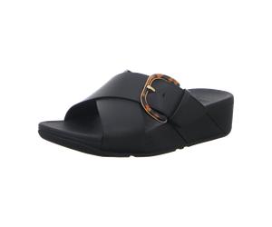 FitFlop Keilpantoletten für Damen, schwarz, Größe 38 EU
