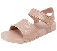 Fitflop Kids Iqushion Pearlised Sandal With Backstrap, Flipflop, Rose Gold,
