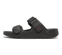 Fitflop Herren Gogh MOC Slide-Leather Sandalen, Schwarz (All Black), 44 EU