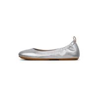 fitflop Leder-Ballerinas in Silber - Größe 37,5 | Damen Ballerinas
