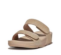 Fitflop Lulu Adjustable Shimmerlux Slides BEIGE - Größe 36
