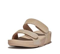 Fitflop Lulu Adjustable Shimmerlux Slides BEIGE - Größe 37