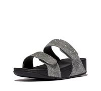 FitFlop Damen Sandalen Lulu Adjustable Shimmerlux Slides FZ9 Pewter-37