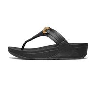 Fitflop LULU CHUNKY-SNAFFLE LEATHER TOE-POST SANDALS